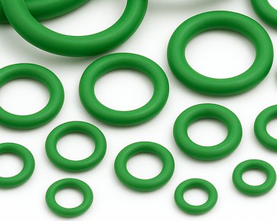 Oring HNBR 70 o grubości 1.5mm zielony