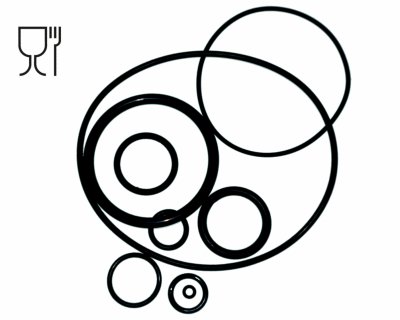 Oringi NBR Calowe do kontaktu z żywnością 6.99mm