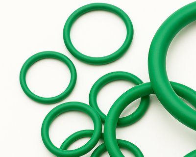 Oringi FKM do kontaktu z żywnością Zielone 2.62mm