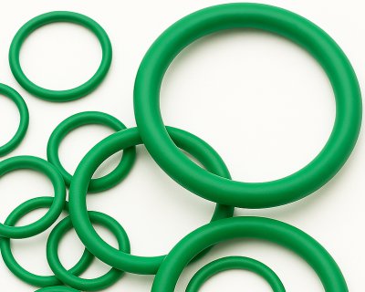 Oringi FKM do kontaktu z żywnością Zielone 6.99mm