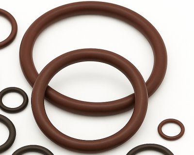 Oringi FPM o grubości 5mm Brązowe