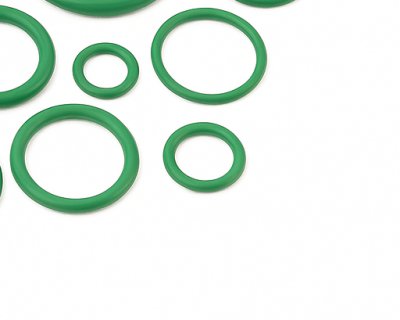 Oringi FPM o grubości 0.97mm Zielone