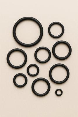 Oringi metryczne Viton 75 JIS B 2401 Serii S Czarny