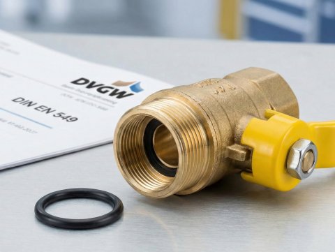 Czarny oring NBR z certyfikatem DVGW do instalacji gazowej