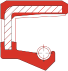 Zdjęcie przedstawiające przekrój simmeringu typu a